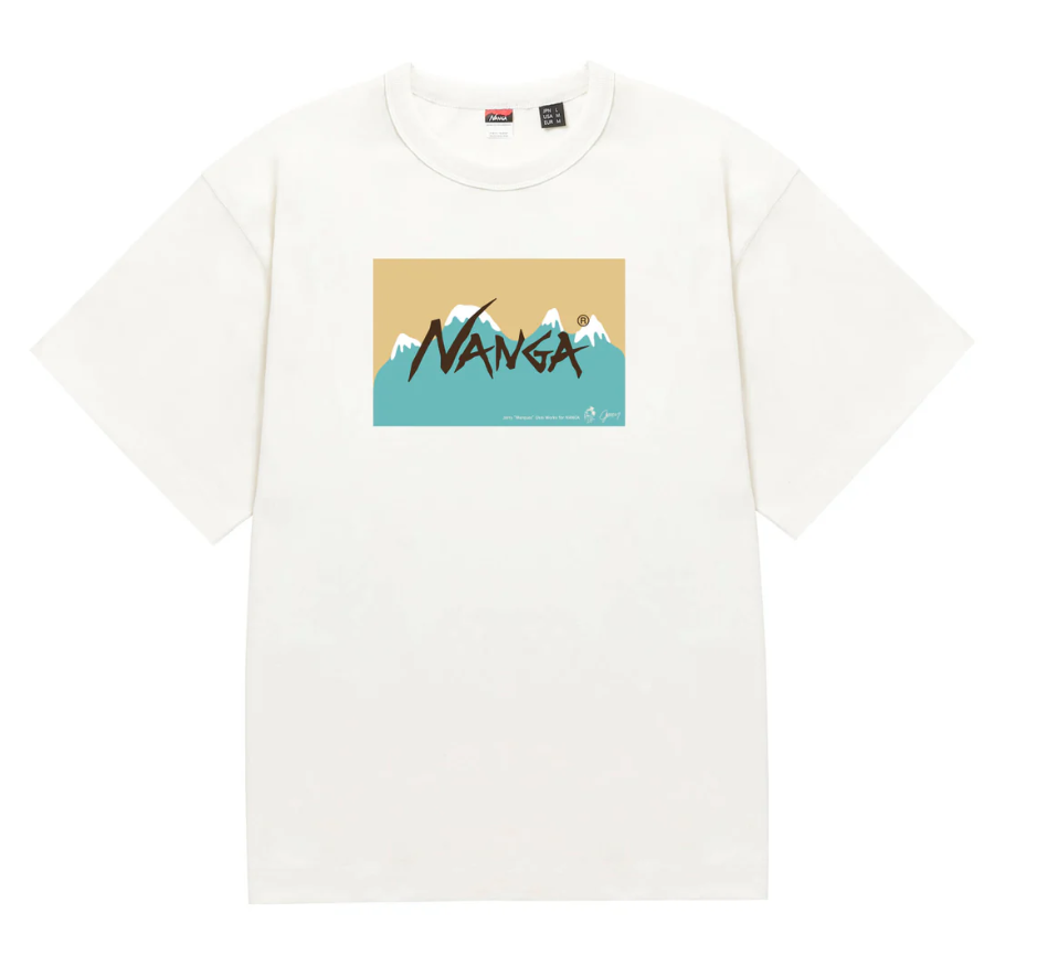 NANGA×Jerry Ukai ECO HYBRID NANGA LOGO TEE