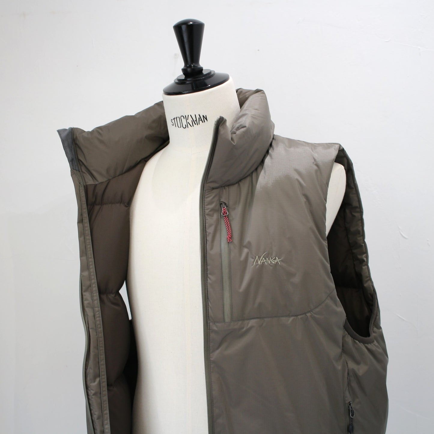 AURORA TEX STAND COLLAR DOWN VEST(MEN)オーロラテックススタンドカラーダウンベスト