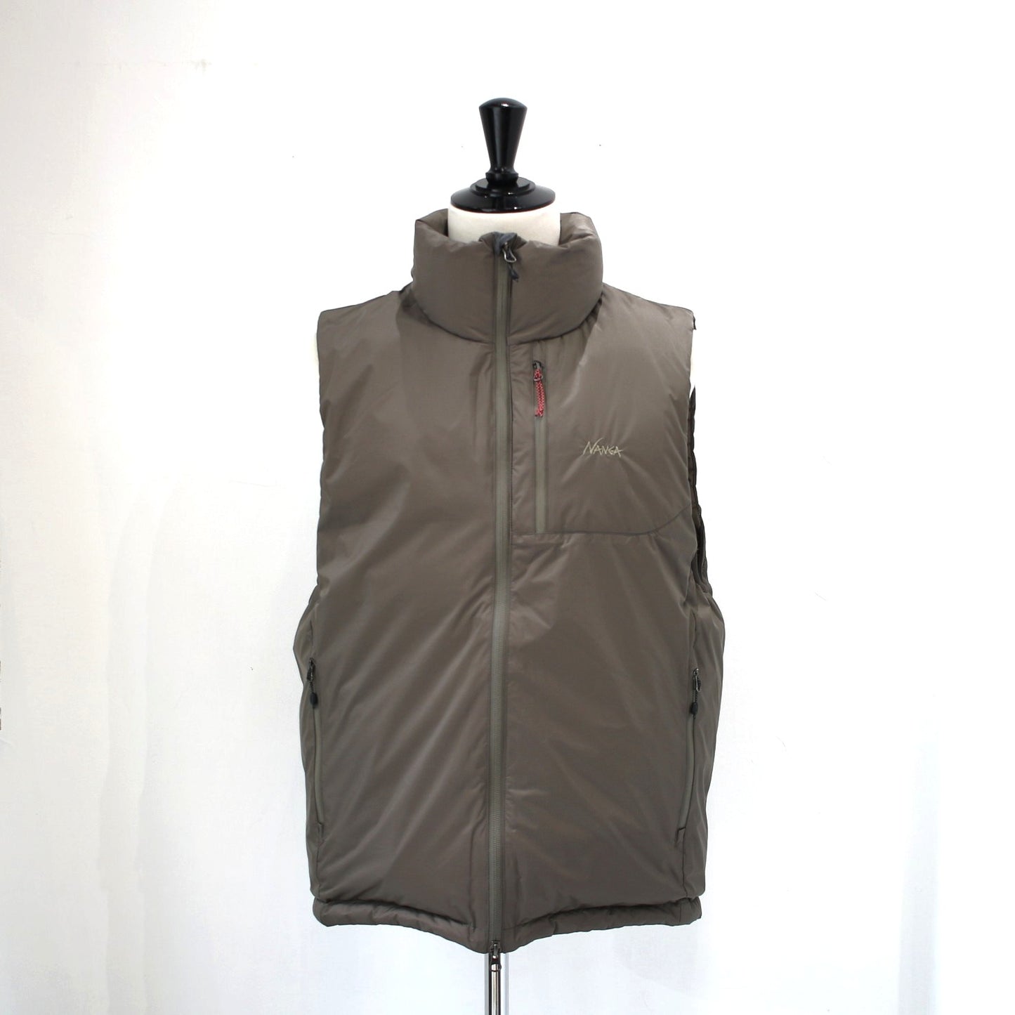 AURORA TEX STAND COLLAR DOWN VEST(MEN)オーロラテックススタンドカラーダウンベスト
