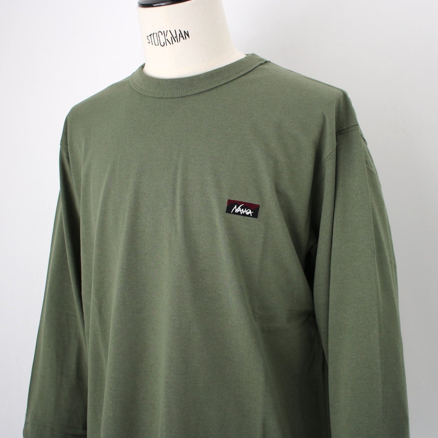 ECO HYBRID BOX LOGO EMBROIDERY L/S TEE(UNISEX)エコハイブリッドボックスロゴエンブロイダリーロングスリーブティー