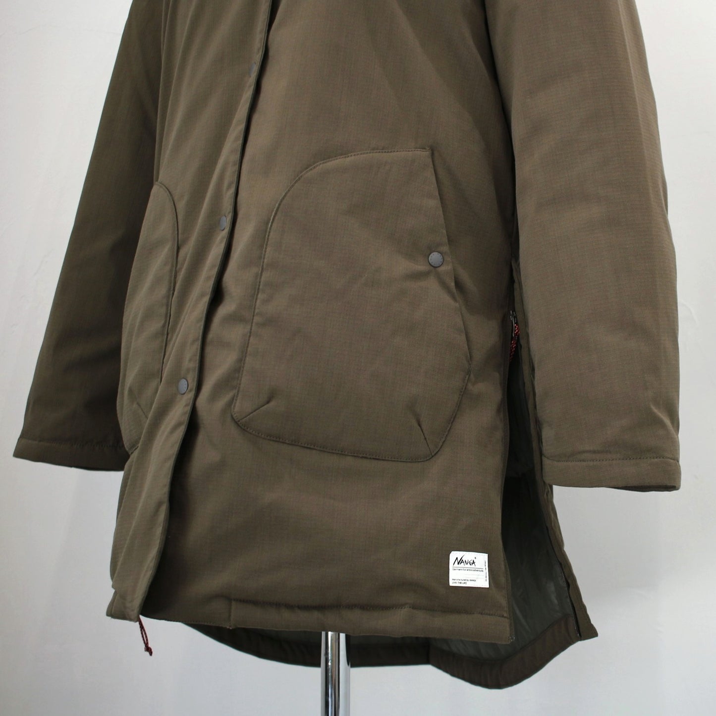 HINOC RIPSTOP INNER DOWN LONG CARDIGAN W(WOMEN)ヒノックリップストップインナーダウンロングカーディガン