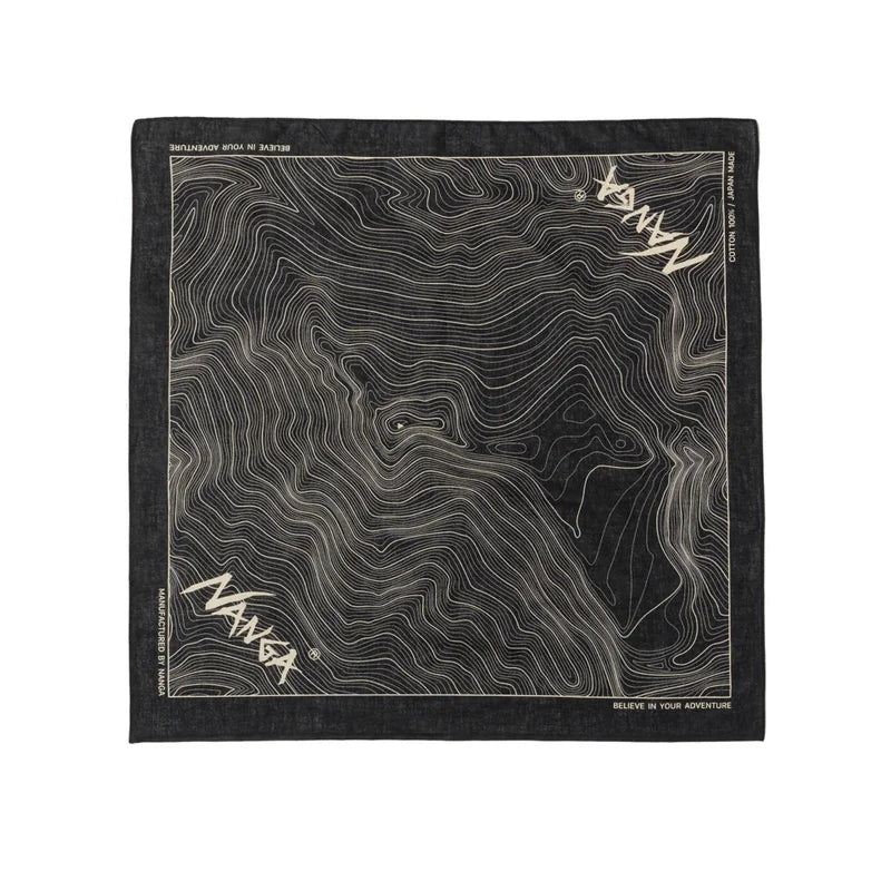 NANGA PARBAT CONTOUR MAP BANDANA