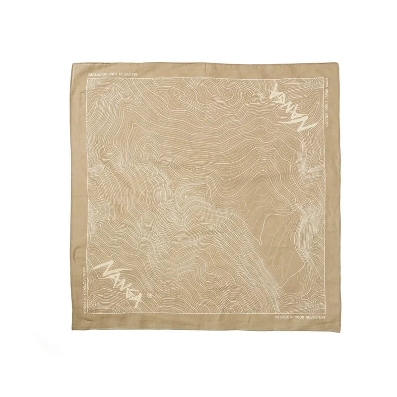 NANGA PARBAT CONTOUR MAP BANDANA
