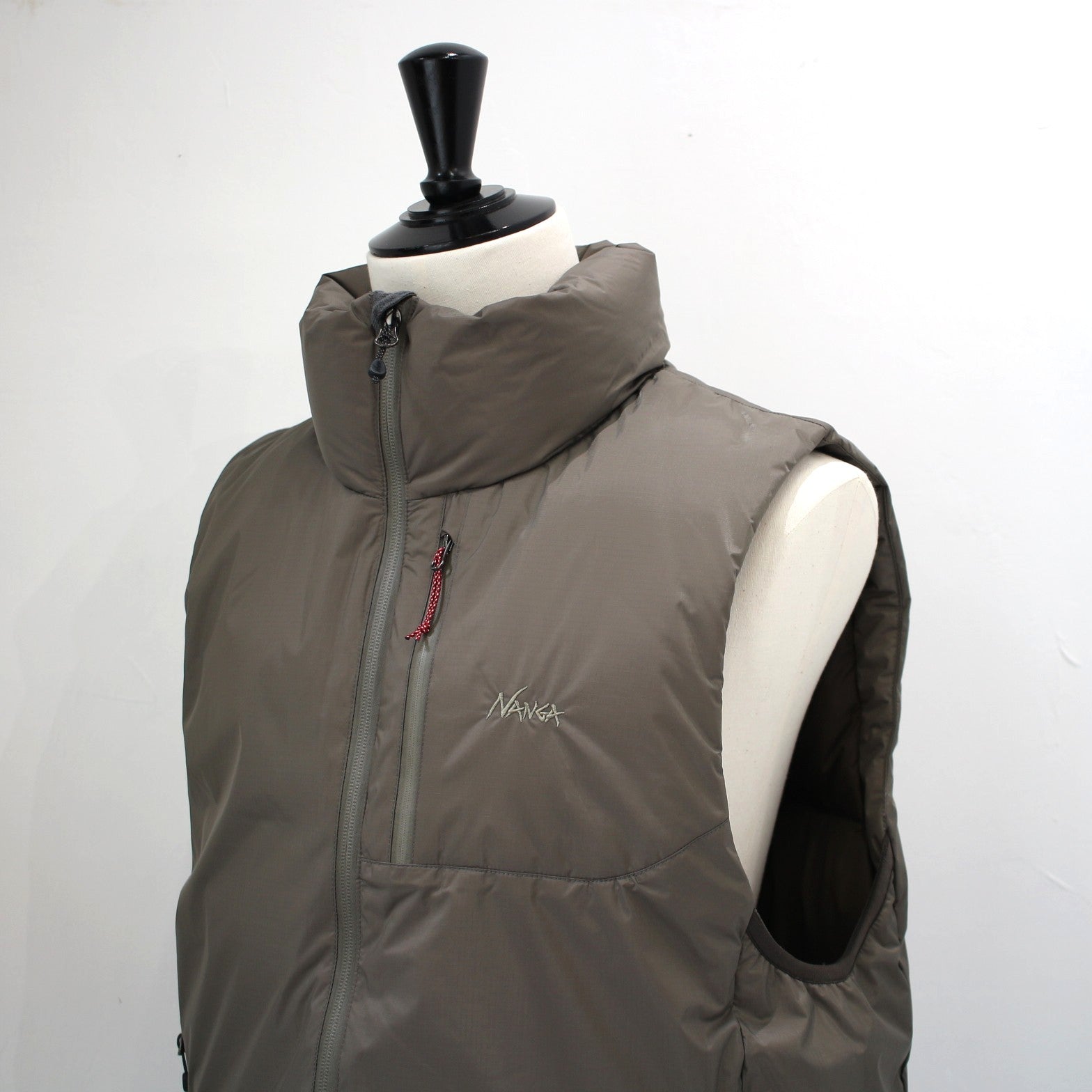 AURORA TEX STAND COLLAR DOWN VEST(MEN)オーロラテックススタンド