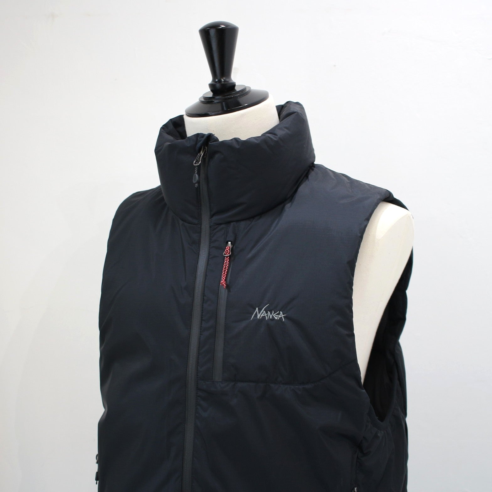AURORA TEX STAND COLLAR DOWN VEST(MEN)オーロラテックススタンド