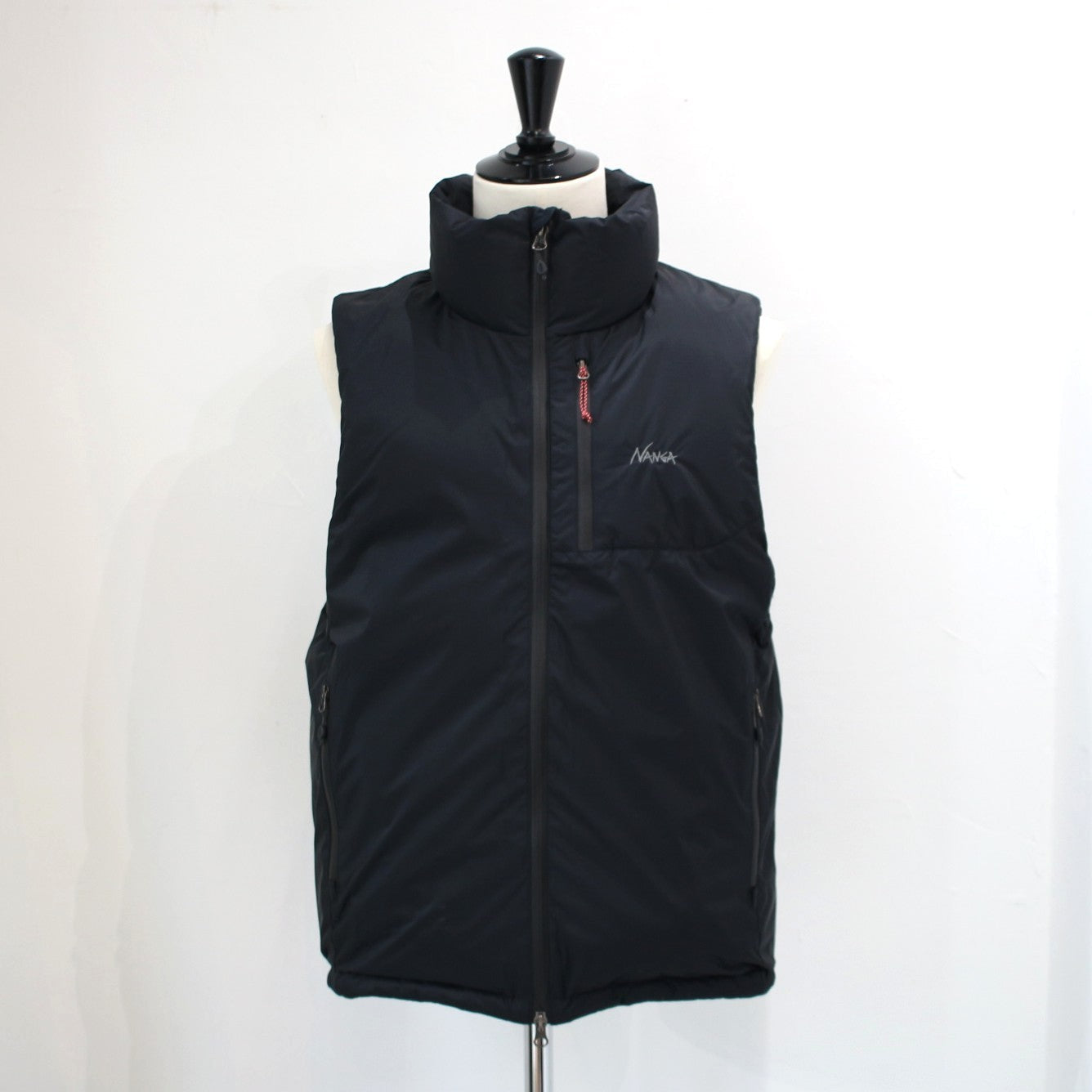 AURORA TEX STAND COLLAR DOWN VEST(MEN)オーロラテックススタンドカラーダウンベスト