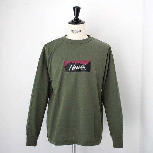 ECO HYBRID BOX LOGO L/S TEE(UNISEX)エコハイブリッドボックスロゴロングスリーブティー