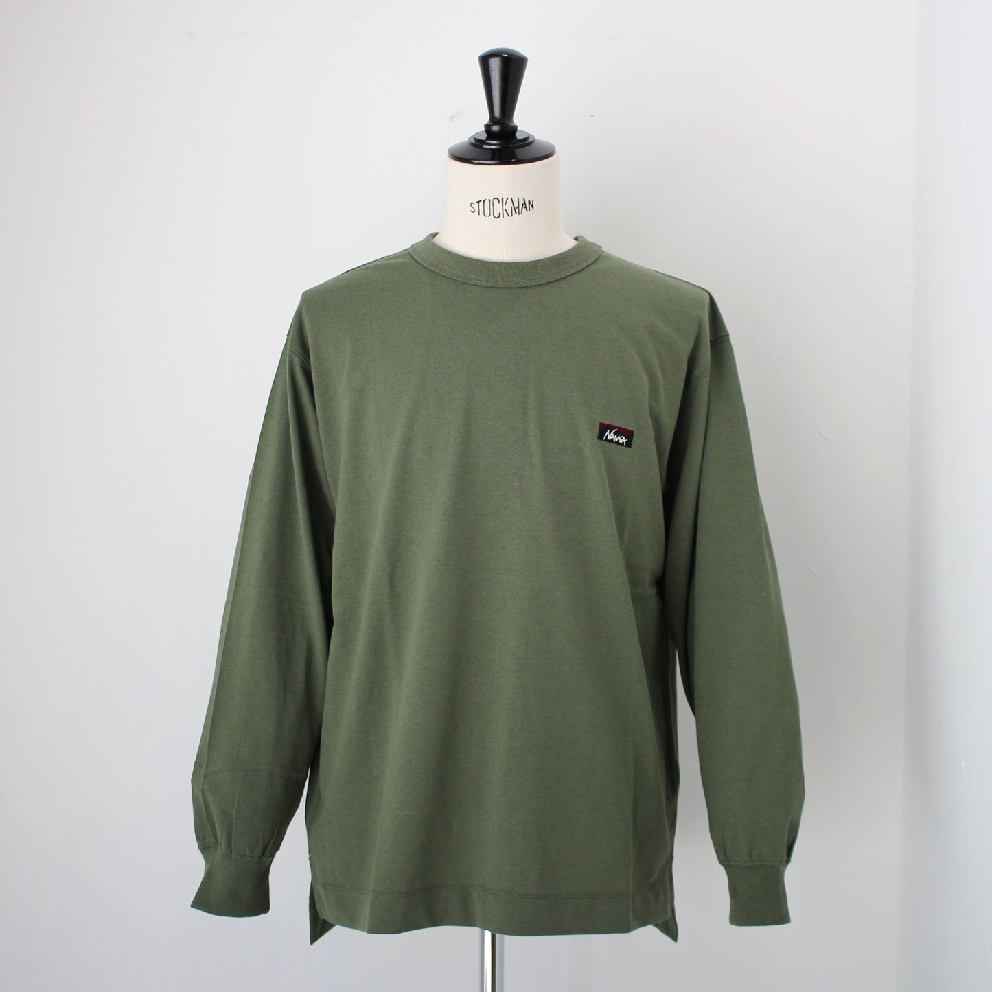ECO HYBRID BOX LOGO EMBROIDERY L/S TEE(UNISEX)エコハイブリッドボックスロゴエンブロイダリーロングスリーブティー