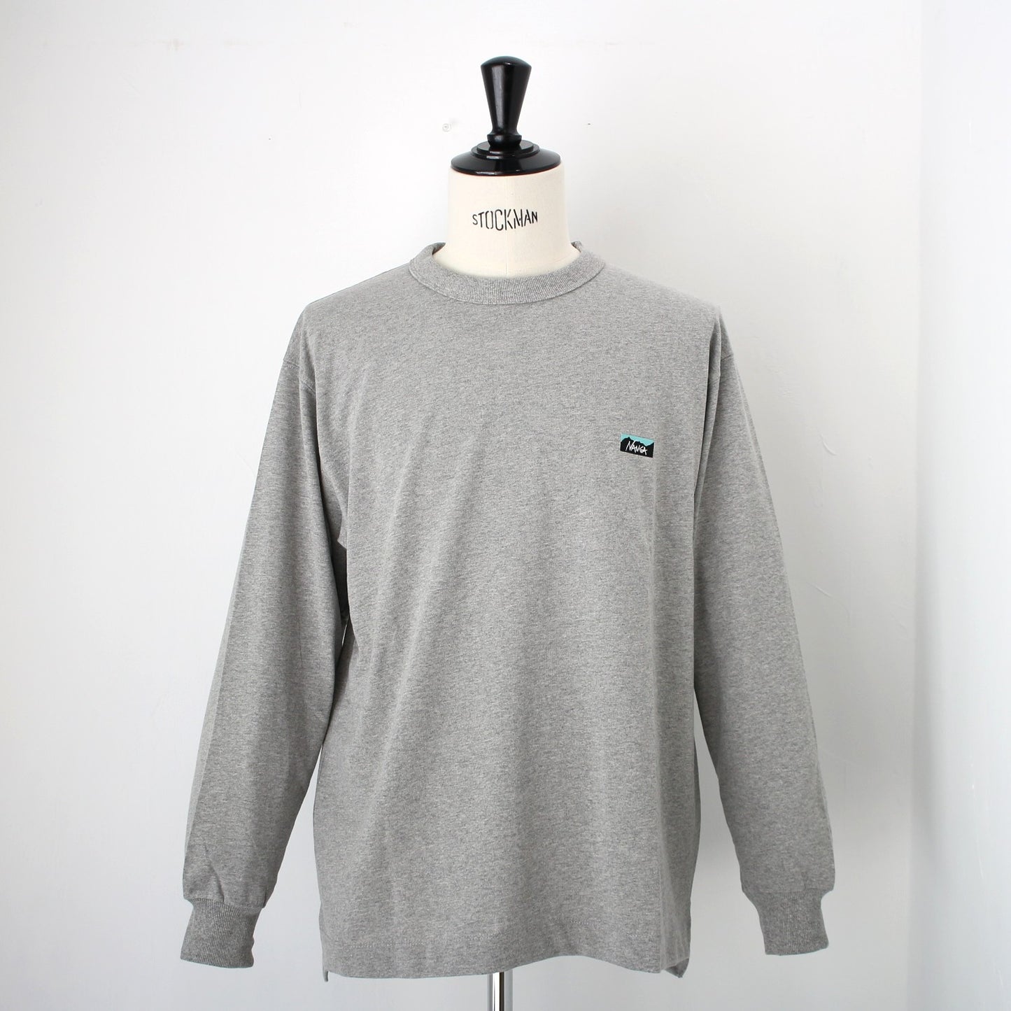ECO HYBRID BOX LOGO EMBROIDERY L/S TEE(UNISEX)エコハイブリッドボックスロゴエンブロイダリーロングスリーブティー