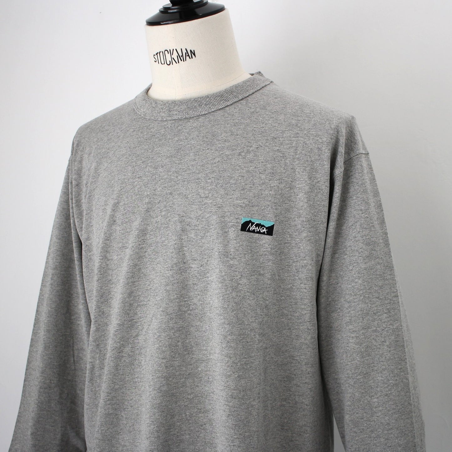 ECO HYBRID BOX LOGO EMBROIDERY L/S TEE(UNISEX)エコハイブリッドボックスロゴエンブロイダリーロングスリーブティー