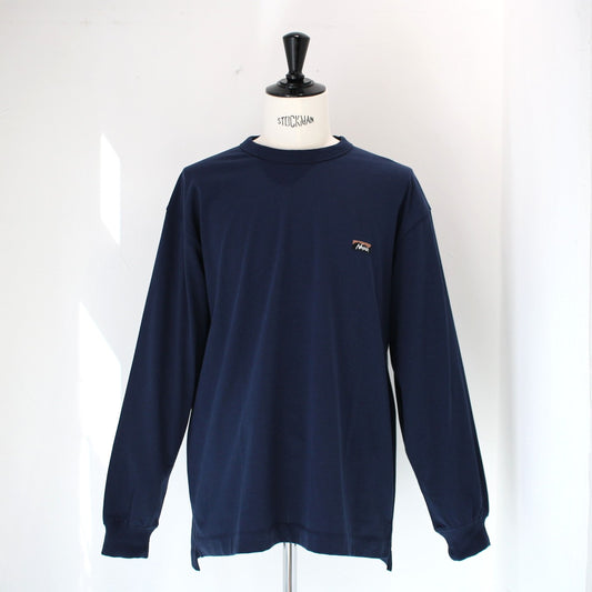 ECO HYBRID BOX LOGO EMBROIDERY L/S TEE(UNISEX)エコハイブリッドボックスロゴエンブロイダリーロングスリーブティー