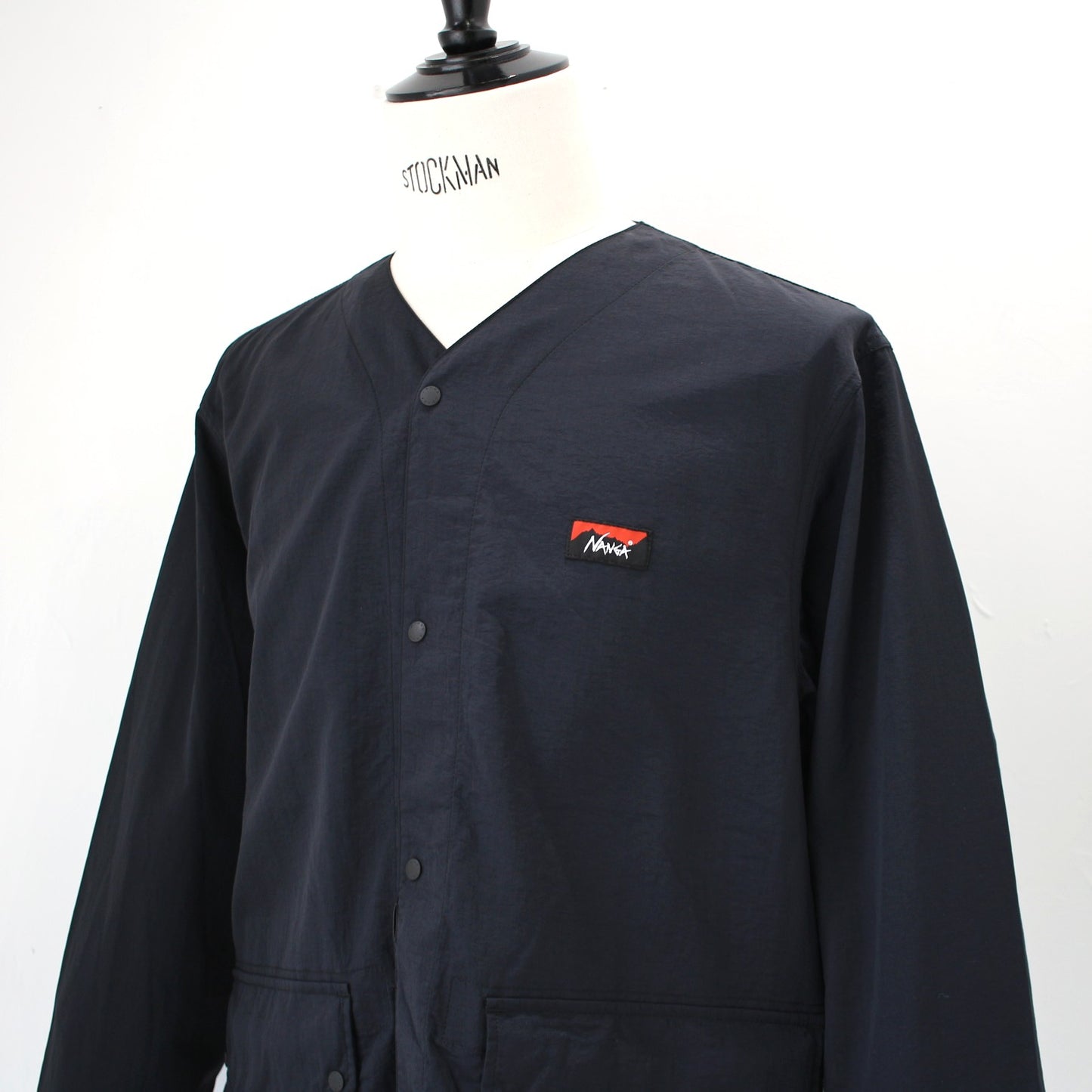 NYLON TUSSER NO COLLAR JACKET(ナイロンタッサーノーカラージャケット)