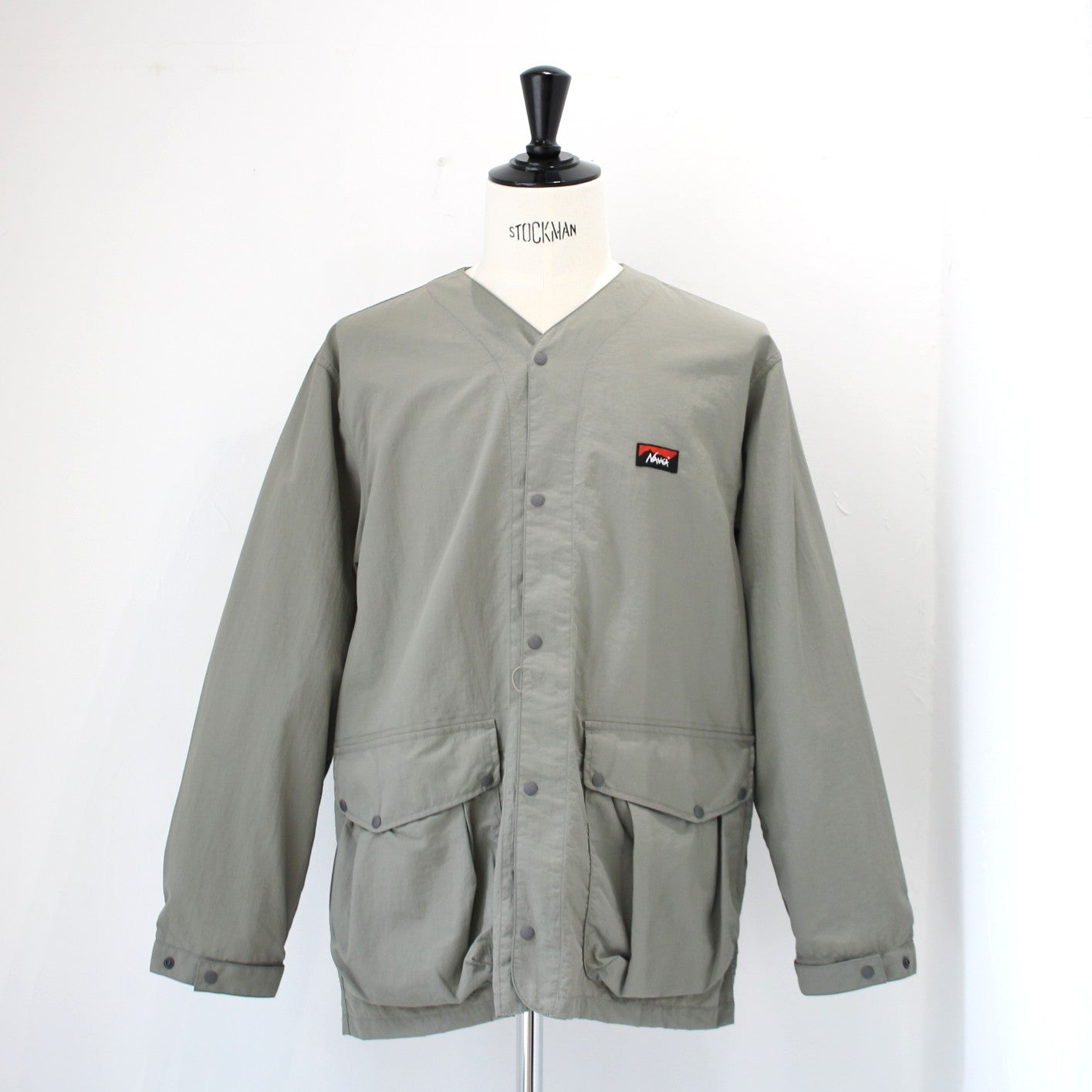 NYLON TUSSER NO COLLAR JACKET(ナイロンタッサーノーカラージャケット)