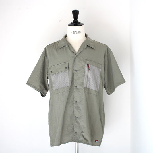 NYLON TUSSER OPEN COLLAR SHIRT(ナイロンタッサーオープンカラーシャツ)