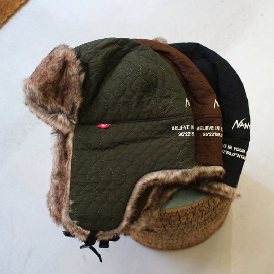 NANGA x Clef QUILT PILOT CAP(ナンガ × クレキルトパイロットキャップ)